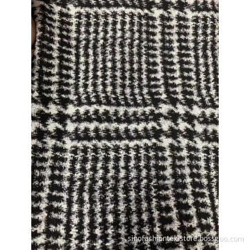 Big Check Cotton Polyester Jacquard Fabric